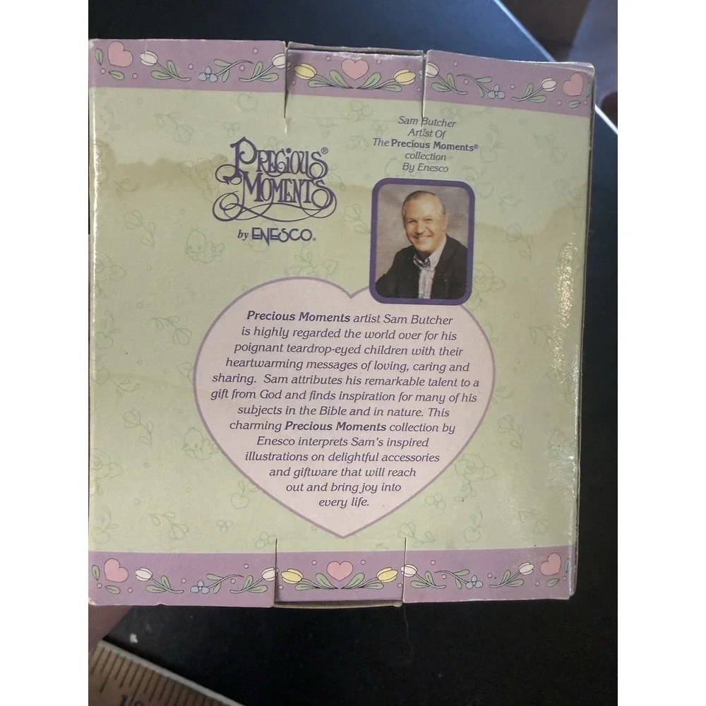 Enesco Precious Moments December Birthstone Hope Chest Trinket‎ Box 1998 Vintage